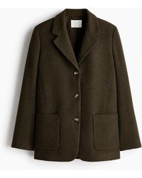 H&M - Blazer en laine mélangée - Lyst