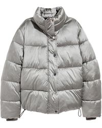 H&M Wattierte Jacke - Grau