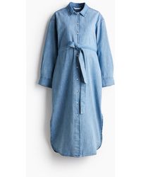 H&M - MAMA Robe chemise Before & After en denim - Lyst