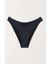 H&M V-shaped Bikini Bottoms - Black