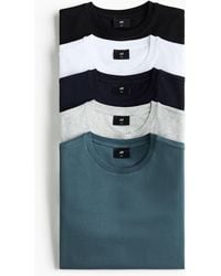 H&M - Set Van 5 T-shirts - Lyst