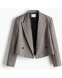 H&M - Cropped Blazer - Lyst