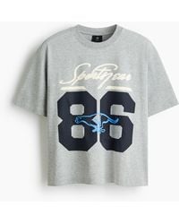 H&M - T-shirt Met Print - Lyst