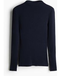H&M - Ribgebreide Wollen Top - Lyst