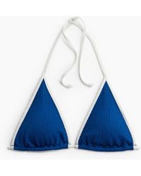 H&M - Wattiertes Triangel-Bikinitop - Lyst