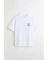 H&M Baumwoll-T-Shirt Relaxed Fit - Weiß