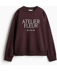 H&M - Sweat Avec Texte - Lyst