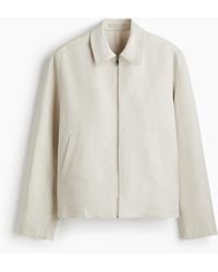 H&M - Jacke aus Leinenmix in Regular Fit - Lyst