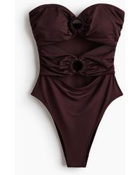 H&M - Bandeaubadpak Met Padded Cups - Lyst