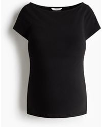 H&M - MAMA Shirt mit U-Boot-Ausschnitt - Lyst