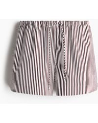 H&M - Katoenen Short Met Drawstring - Lyst