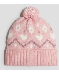 H&M - Bonnet À Pompon En Maille Jacquard - Lyst