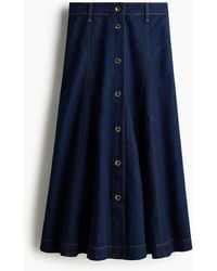 H&M - Denim A-linerok - Lyst