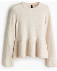 H&M - Pull Péplum - Lyst