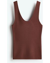 H&M - Gestricktes Tanktop - Lyst