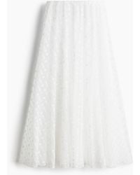 H&M - Jupe en mesh brodé - Lyst