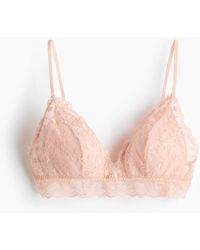 H&M - Wattierter Soft-BH mit Stickerei - Lyst