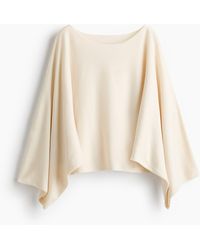 H&M - Gebreide Capetop - Lyst