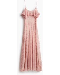 H&M - Langes Meshkleid - Lyst