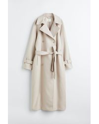 H&M Double-breasted trenchcoat - Natur