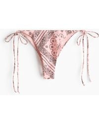 H&M - Bikinihose Brazilian zum Binden - Lyst