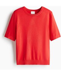 H&M - Fijngebreide Top - Lyst