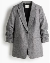 H&M - Blazer mit gerafften Ärmeln - Lyst