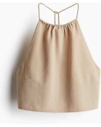 H&M - Haltertop Met Drawstring - Lyst