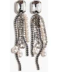 H&M - Lange Strass-Ohrclips - Lyst