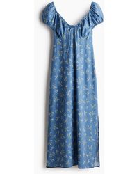H&M - Maxikleid mit Bindebändern - Lyst