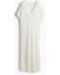 H&M - Strandkleid in Pointellestrick - Lyst