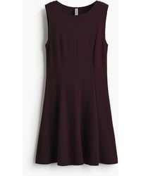 H&M - Ausgestelltes Kleid aus Ponte-di-Roma - Lyst