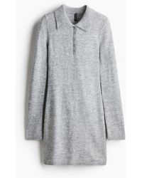 H&M - Polokleid aus Feinstrick - Lyst