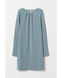 H&M Kleid mit Strasssteinen - Blau