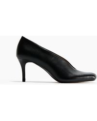 H&M - Lederpumps mit Cut-out - Lyst