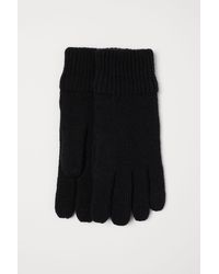 H&M Gants en laine mélangée - Noir