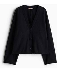 H&M - Cardigan in Boucléstrick - Lyst