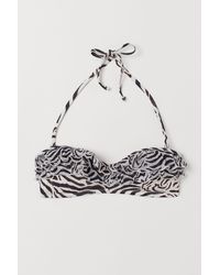 H&M Bandeau-Bikinitop - Natur