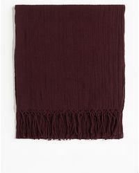 H&M - Schal aus Leinenmix - Lyst