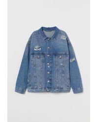 H&M Oversized Denim Jacket - Blue