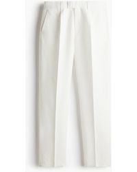 H&M - Anzughose aus Leinenmix in Regular Fit - Lyst