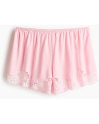 H&M - Pyjamashort Met Kant - Lyst