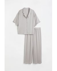 H&M Satin Pyjamas - Grey