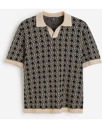 H&M - Poloshirt aus Jacquardstrick in Regular Fit - Lyst