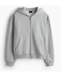 H&M - Boxy Capuchonvest Met Ritssluiting - Lyst