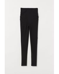 H\u0026M Mama Cropped leggings in Black - Lyst