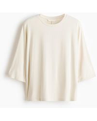 H&M - Top Van Viscose Met Vleermuismouwen - Lyst