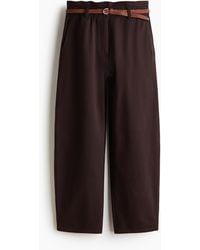 H&M - Barrel-broek Met Ceintuur - Lyst