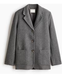 H&M - Blazer en laine mélangée - Lyst