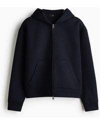 H&M - Scuba-Hoodiejacke mit Zipper in Loose Fit - Lyst